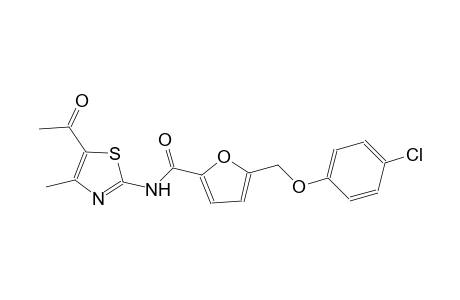 N-(5-acetyl-4-methyl-1,3-thiazol-2-yl)-5-[(4-chlorophenoxy)methyl]-2-furamide
