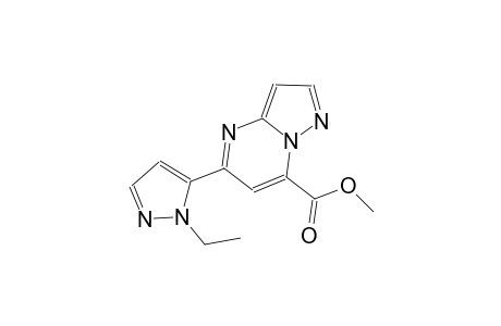 pyrazolo[1,5-a]pyrimidine-7-carboxylic acid, 5-(1-ethyl-1H-pyrazol-5-yl)-, methyl ester