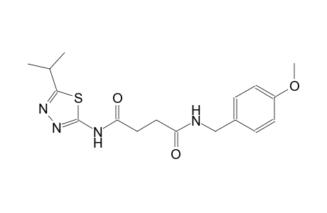 N~1~-(5-isopropyl-1,3,4-thiadiazol-2-yl)-N~4~-(4-methoxybenzyl)succinamide