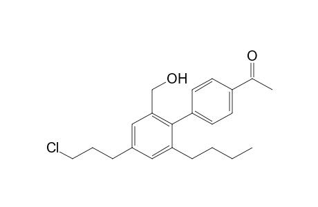 1-[4-[2-butyl-4-(3-chloranylpropyl)-6-(hydroxymethyl)phenyl]phenyl]ethanone