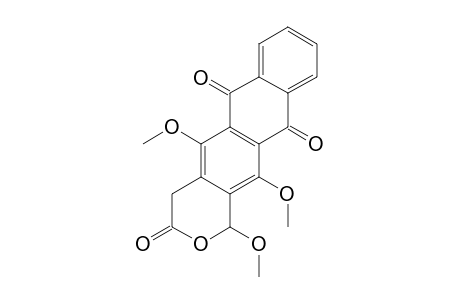 1,5,12-trimethoxy-1,4-dihydro-3H-anthra[2,3-c]pyran-3,6,11-trione
