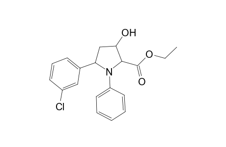 Ethyl 5-(3-chlorophenyl)-3-hydroxy-1-phenylpyrrolidine-2-carboxylate