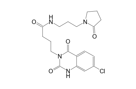 4-(7-chloro-2,4-dioxo-1,4-dihydro-3(2H)-quinazolinyl)-N-[3-(2-oxo-1-pyrrolidinyl)propyl]butanamide