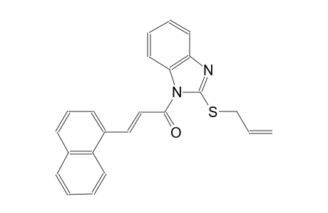 allyl 1-[(2E)-3-(1-naphthyl)-2-propenoyl]-1H-benzimidazol-2-yl sulfide