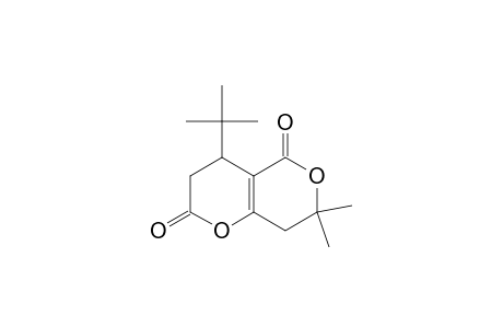 2H,5H-Pyrano[4,3-b]pyran-2,5-dione, 4-(1,1-dimethylethyl)-3,4,7,8-tetrahydro-7,7-dimethyl-