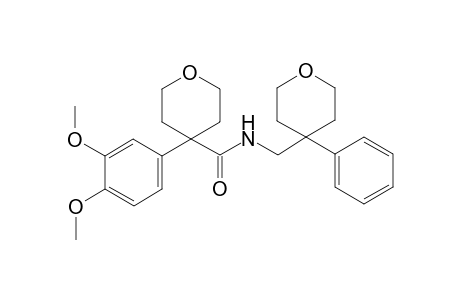4-(3,4-dimethoxyphenyl)-N-[(4-phenyl-4-oxanyl)methyl]-4-oxanecarboxamide