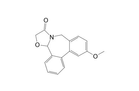 7,9-Dihydro-12-methoxy-6H-dibenz[c,e]oxazolo[3,2-a]azepine-7-one