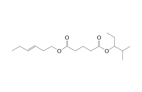 Glutaric acid, 2-methylpent-3-yl trans-hex-3-enyl ester