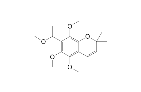 7-(1-METHOXYETHYL)-5,6,8-TRIMETHOXY-2,2-DIMETHYL-2H-1-BENZOPYRAN