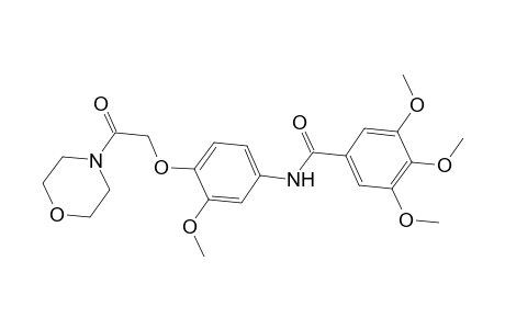 3,4,5-trimethoxy-N-{3-methoxy-4-[2-(morpholin-4-yl)-2-oxoethoxy]phenyl}benzamide