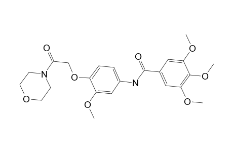 3,4,5-trimethoxy-N-{3-methoxy-4-[2-(morpholin-4-yl)-2-oxoethoxy]phenyl}benzamide