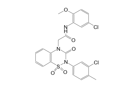 2H-1,2,4-benzothiadiazine-4-acetamide, N-(5-chloro-2-methoxyphenyl)-2-(3-chloro-4-methylphenyl)-3,4-dihydro-3-oxo-, 1,1-dioxide