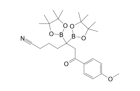 7-(4-methoxyphenyl)-7-oxo-5,5-bis(4,4,5,5-tetramethyl-1,3,2-dioxaborolan-2-yl)heptanenitrile