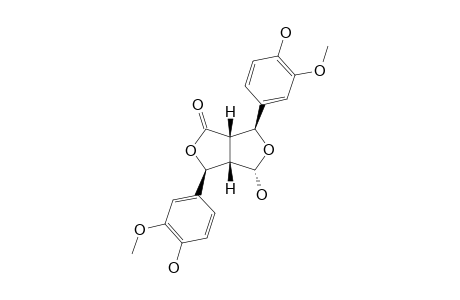 4-CIS,8-CIS-BIS-(4-HYDROXY-3-METHOXYPHENYL)-6-TRANS-HYDROXY-3,7-DIOXABICYClO-[3.3.0]-OCTAN-2-ONE