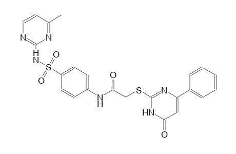N-(4-{[(4-methyl-2-pyrimidinyl)amino]sulfonyl}phenyl)-2-[(6-oxo-4-phenyl-1,6-dihydro-2-pyrimidinyl)sulfanyl]acetamide