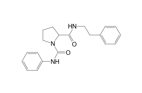 2-N-phenethyl-1-N-phenylpyrrolidine-1,2-dicarboxamide