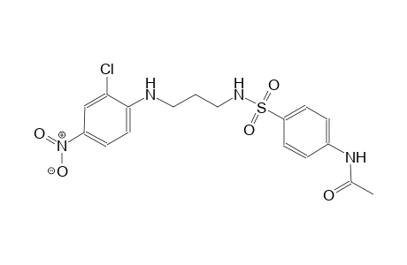 N-[4-({[3-(2-chloro-4-nitroanilino)propyl]amino}sulfonyl)phenyl]acetamide