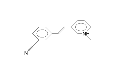 3-(3-Cyano-styryl)-N-methyl-pyridinium cation