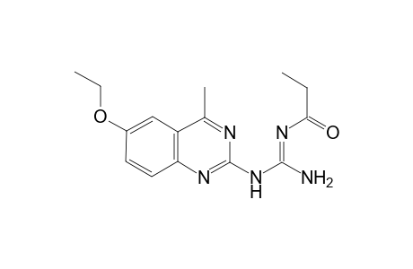Guanidine, 1-(6-ethoxy-4-methylquinazolin-2-yl)-2-propanoyl-