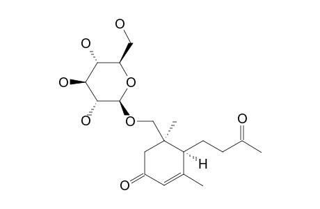 11-HYDROXY-4-EN-3,9-DIOXO-MEGASTIGMANE-11-O-[BETA]-D-GLUCOPYRANOSIDE