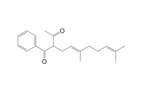2-[(2E)-3,7-dimethylocta-2,6-dienyl]-1-phenyl-butane-1,3-dione