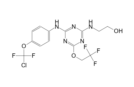 2-[[4-[4-[chloro(difluoro)methoxy]anilino]-6-(2,2,2-trifluoroethoxy)-1,3,5-triazin-2-yl]amino]ethanol