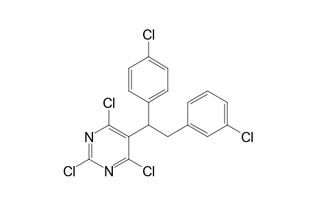 5-[1-(4-Chlorophenyl)-2-(3-chlorophenyl)ethyl]-2,4,6-trichloropyrimidine