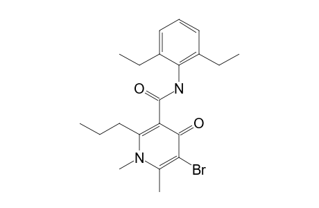 5-bromo-N-(2,6-diethylphenyl)-4-keto-1,6-dimethyl-2-propyl-nicotinamide
