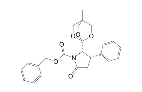 (2S,3S)-2-(4-Methyl-2,6,7-trioxabicyclo[2.2.2]oct-1-yl)-5-oxo-3-phenylpyrrolidine-1-carboxylic acid benzyl ester
