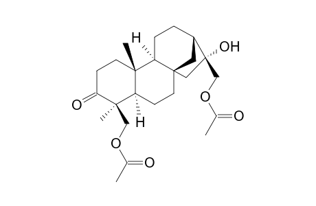 Kauran-3-one, 17,18-bis(acetyloxy)-16-hydroxy-, (4.beta.,5.alpha.,9.alpha.,10.beta.)-