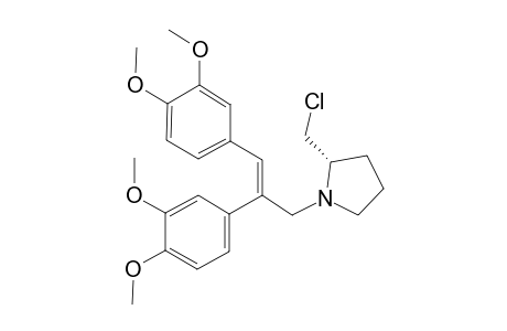 (S)-1-[(E)-2,3-Bis-(3,4-dimethoxy-phenyl)-allyl]-2-chloromethyl-pyrrolidine