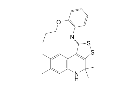 (4,4,7,8-Tetramethyl-4,5-dihydro-1H-[1,2]dithiolo[3,4-c]quinolin-1-ylidene)(2-propoxyphenyl)amine