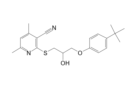 2-[3-(4-tert-Butyl-phenoxy)-2-hydroxy-propylsulfanyl]-4,6-dimethyl-nicotinonitrile