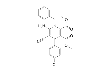 Dimethyl 6-Amino-1-benzyl-4-(4-chlorophenyl)-5-cyano-1,4-dihydropyridine-2,3-dicarboxylate