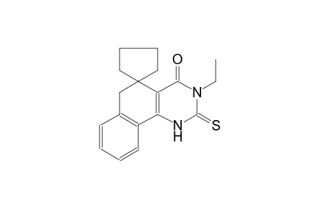 3-ethyl-2-thioxo-2,3-dihydro-1H-spiro[benzo[h]quinazoline-5,1'-cyclopentan]-4(6H)-one