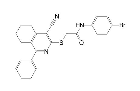 acetamide, N-(4-bromophenyl)-2-[(4-cyano-5,6,7,8-tetrahydro-1-phenyl-3-isoquinolinyl)thio]-