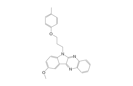 9-methoxy-6-[3-(4-methylphenoxy)propyl]-6H-indolo[2,3-b]quinoxaline