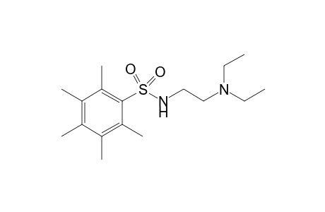 N-[2-(Diethylamino)ethyl]-2,3,4,5,6-pentamethylbenzenesulfonamide