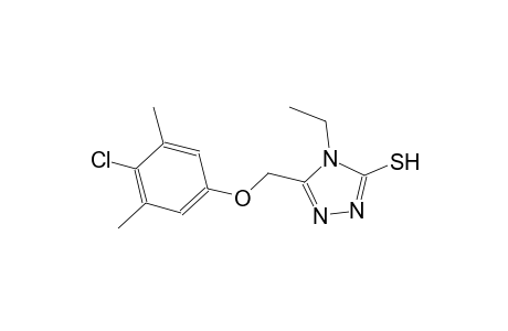 5-[(4-chloro-3,5-dimethylphenoxy)methyl]-4-ethyl-4H-1,2,4-triazole-3-thiol