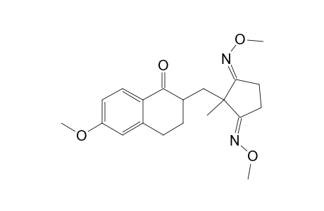6-Methoxy-2-[(1'-methyl-2',5'-dioxocyclopentyl)methyl]-3,4-dihydronaphthalen-1(2H)-one 2',5'-bis(O-methyloxime)