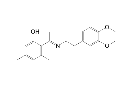 2-[N-(3,4-dimethoxyphenethyl)acetimidoyl]-3,5-xylenol