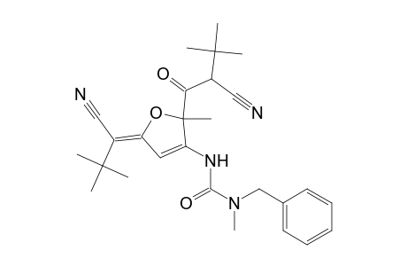 N'-[2-(2-cyano-3,3-dimethyl-1-oxobutyl)-5-(1-cyano-2,2-dimethylpropylidene)-2,5-dihydro-2-methyl-3-furanyl]-N-methyl-N-(phenylmethyl)urea