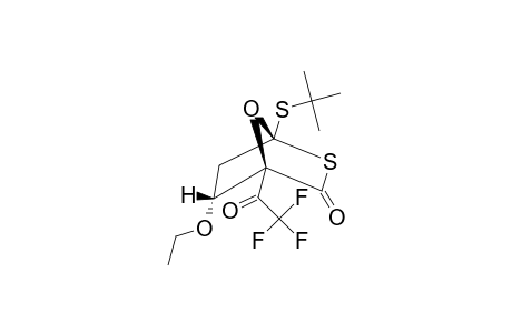 1-(TERT.-BUTYLTHIO)-ENDO-5-ETHOXY-4-(TRIFLUOROACETYL)-7-OXA-2-THIABICYCLO-[2.2.1]-HEPTANE-3-ONE