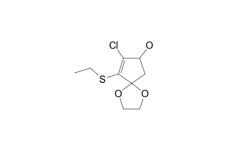 7-CHLORO-6-ETHYLTHIO-8-HYDROXY-1,4-DIOXASPIRO-[4.4]-NON-6-ENE