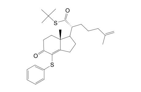 (R)-6-Methyl-2-((R)-7a-methyl-5-oxo -4-phenylsulfanyl-2,3,5,6,7,7a-hexahydro-1H-inden-1-yl)-hept-6-enethioic acid S-tert-butyl ester