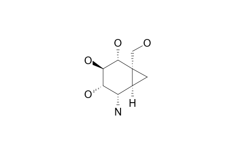 (1-S,2-R,3-S,4-S,5-S,6-R)-5-AMINO-1-(HYDROXYMETHYL)-BICYCLO-[4.1.0]-2,3,4-HEPTANETRIOL