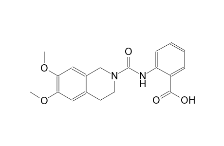 benzoic acid, 2-[[(3,4-dihydro-6,7-dimethoxy-2(1H)-isoquinolinyl)carbonyl]amino]-