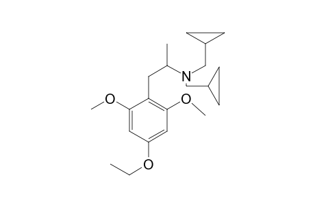 N,N-Bis(Cyclopropylmethyl)-2,6-dimethoxy-4-ethoxyamphetamine