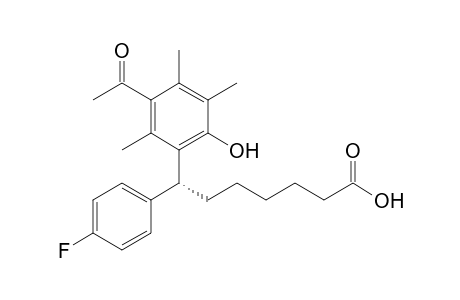(R)-7-(3-Acetyl-6-hydroxy-2,4,5-trimethylphenyl)-7-(4-fluorophenyl)heptanoic acid