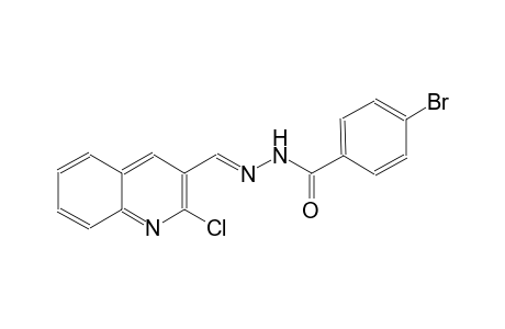 4-bromo-N'-[(E)-(2-chloro-3-quinolinyl)methylidene]benzohydrazide